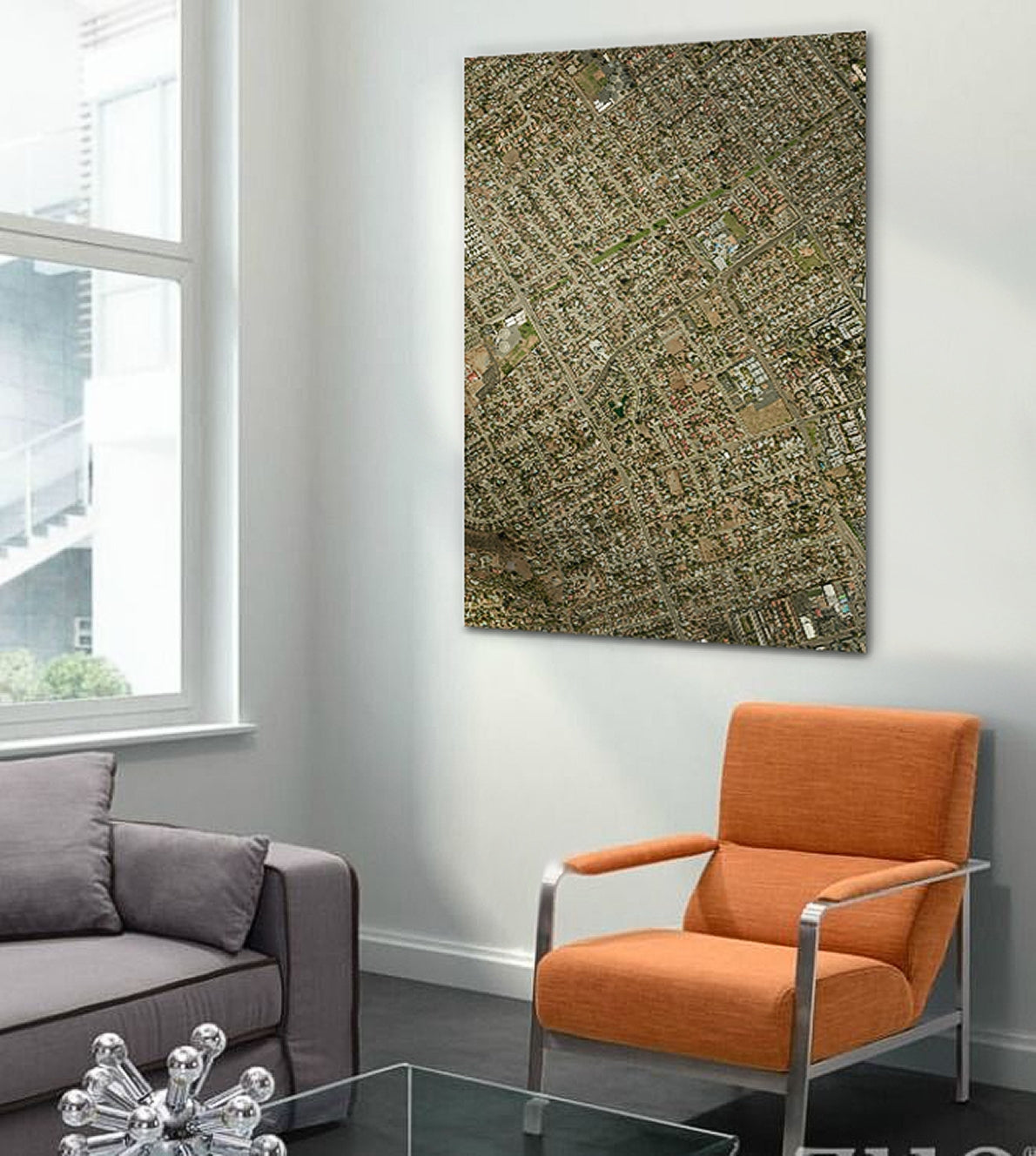 <b>Boston, Massachusetts</b><br>Satellite Image<br>Wall Art