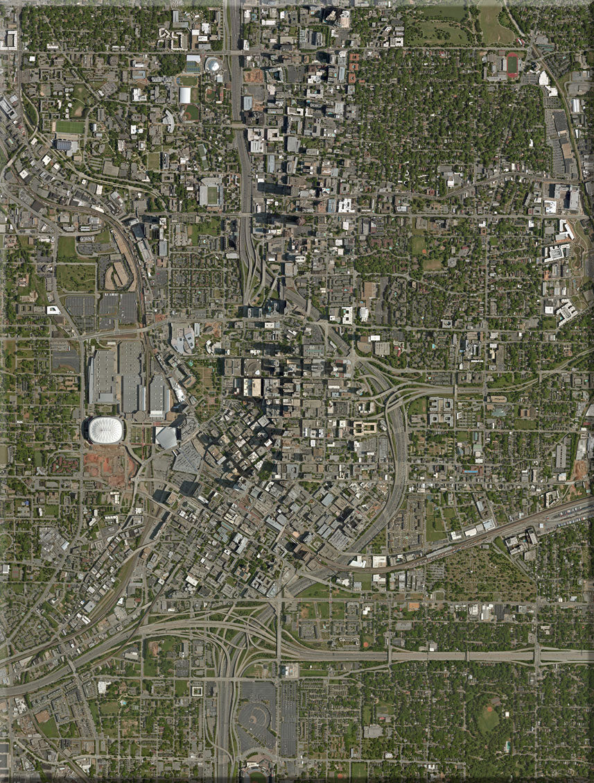 <b>Atlanta, Georgia</b><br>Satellite Image<br>Wall Art