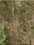 <b>Colorado Springs, Colorado</b><br>Satellite Image<br>Wall Art