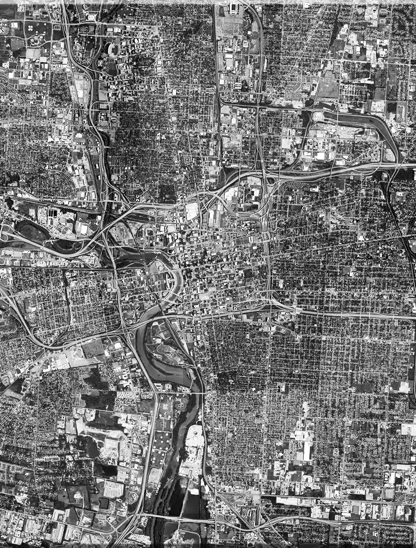 <b>Columbus, Ohio</b><br>Satellite Image<br>Wall Art