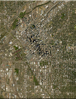 <b>Denver, Colorado</b><br>Satellite Image<br>Wall Art