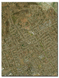 Custom Neighborhood Satellite Image Poster