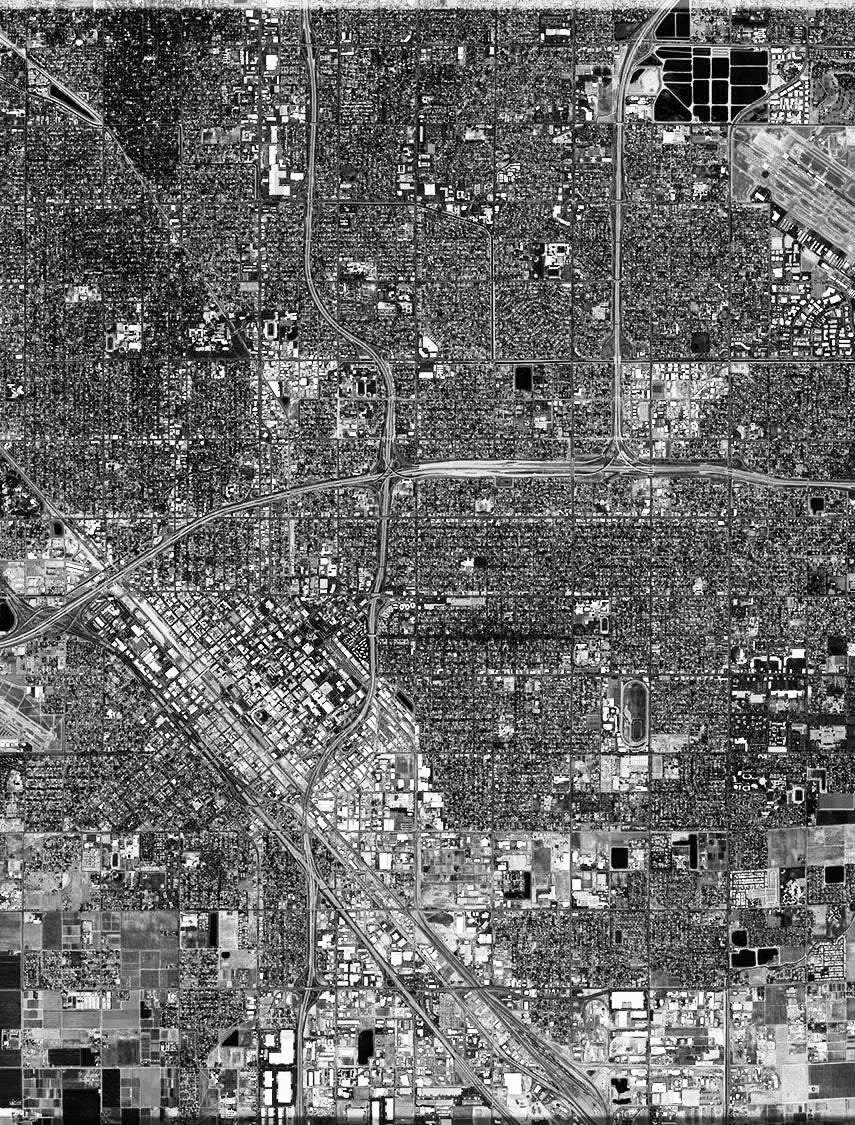 <b>Fresno, California</b><br>Satellite Image<br>Wall Art