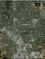 <b>Fresno, California</b><br>Satellite Image<br>Wall Art