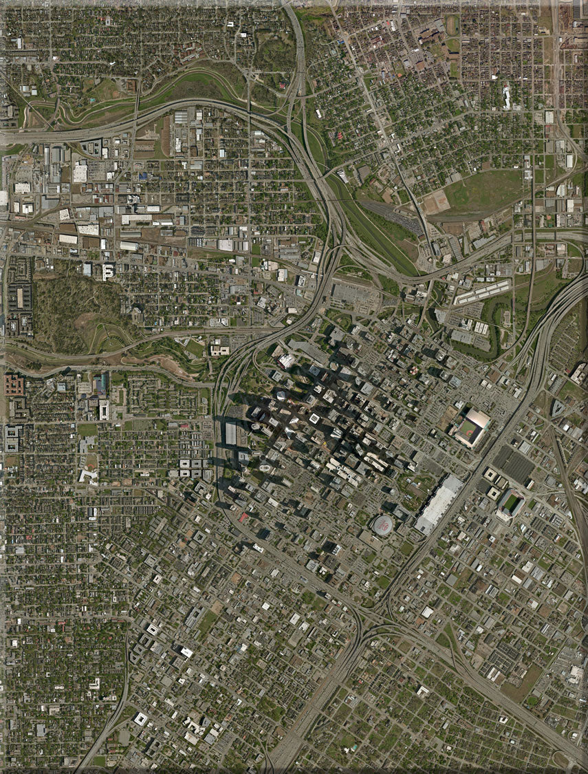 <b>Houston, Texas</b><br>Satellite Image<br>Wall Art