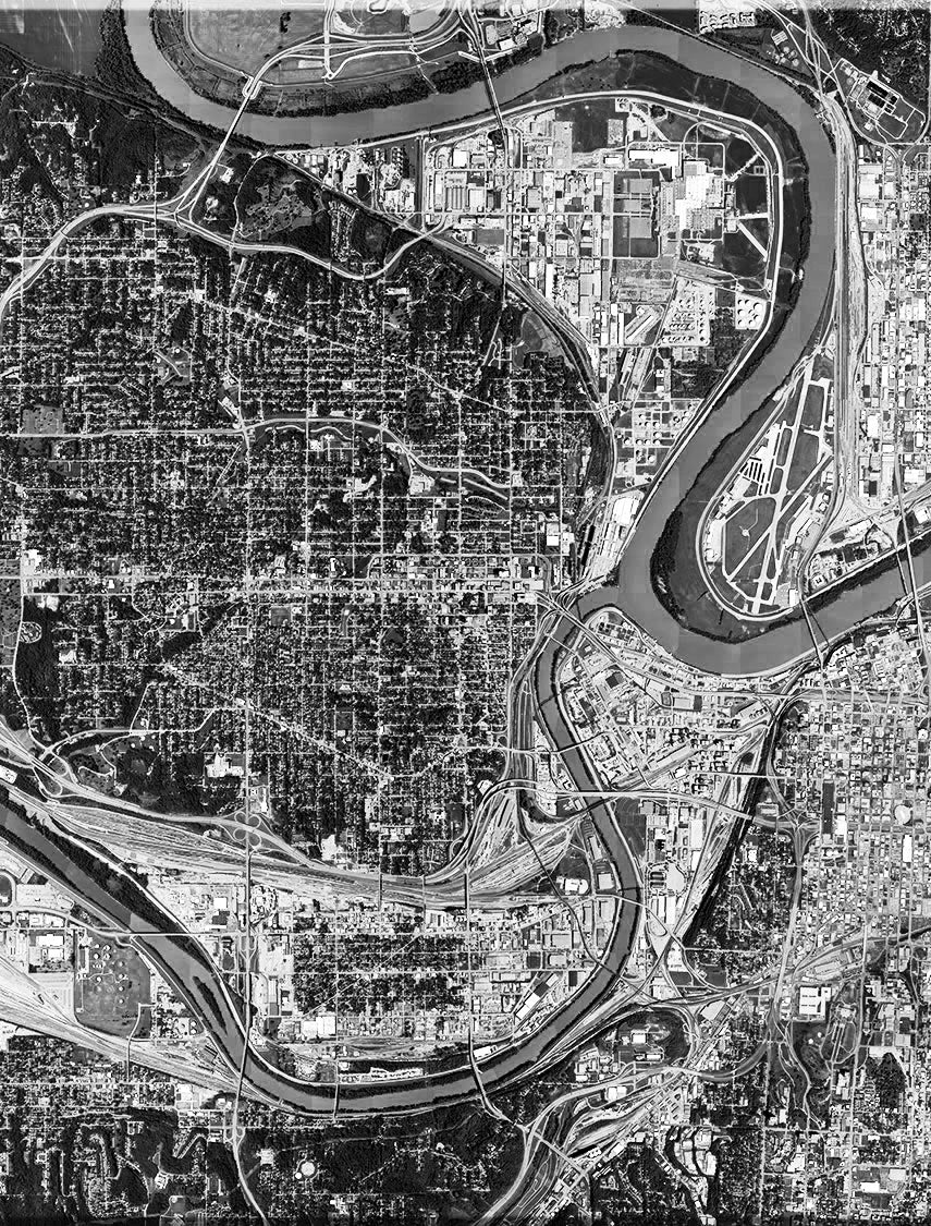 <b>Kansas City, Missouri</b><br>Satellite Image<br>Wall Art