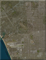 <b>Los Angeles, California</b><br>Satellite Image<br>Wall Art