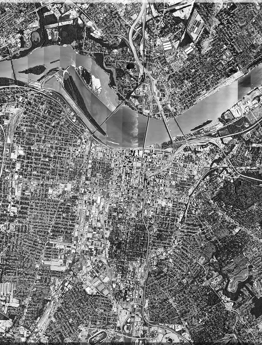 <b>Louisville, Kentucky</b><br>Satellite Image<br>Wall Art