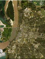 <b>Memphis, Tennessee</b><br>Satellite Image<br>Wall Art