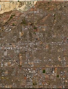 <b>Mesa, Arizona</b><br>Satellite Image<br>Wall Art