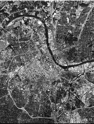 <b>Nashville, Tennessee</b><br>Satellite Image<br>Wall Art