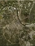 <b>Nashville, Tennessee</b><br>Satellite Image<br>Wall Art