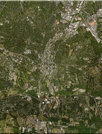 <b>Raleigh, North Carolina</b><br>Satellite Image<br>Wall Art