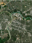 <b>Sacramento, California</b><br>Satellite Image<br>Wall Art