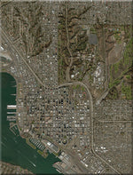 <b>San Diego, California</b><br>Satellite Image<br>Wall Art