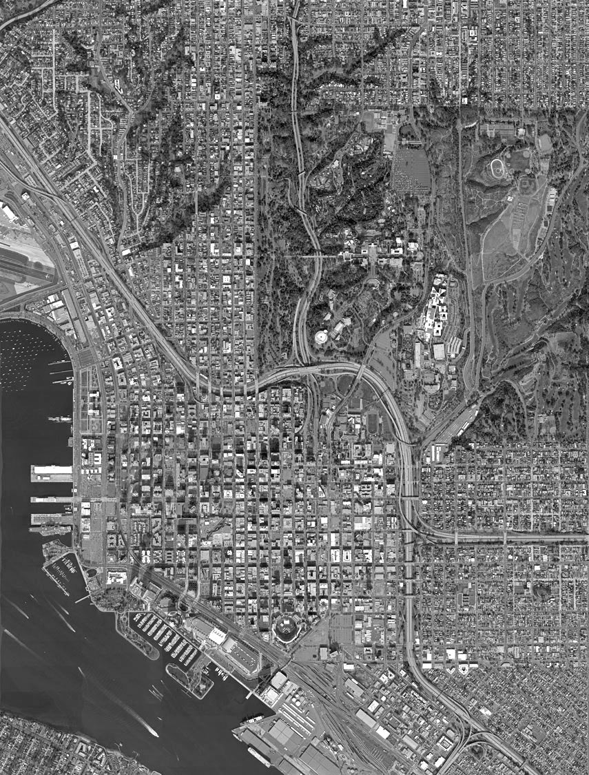 <b>San Diego, California</b><br>Satellite Image<br>Wall Art