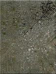 <b>San Francisco, California</b><br>Satellite Image<br>Wall Art