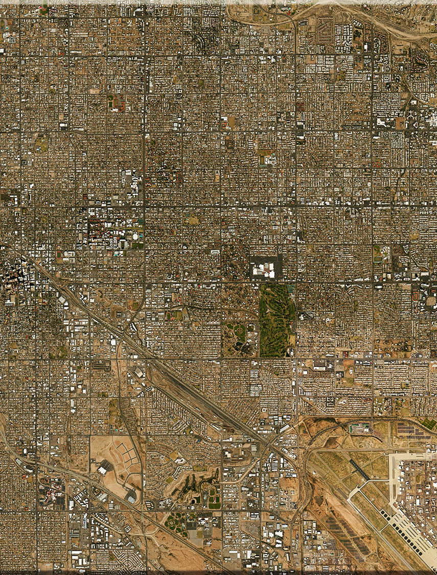 <b>Tuscon, Arizona</b><br>Satellite Image<br>Wall Art